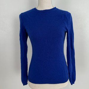 Cobalt Blue 100% Cashmere Sweater